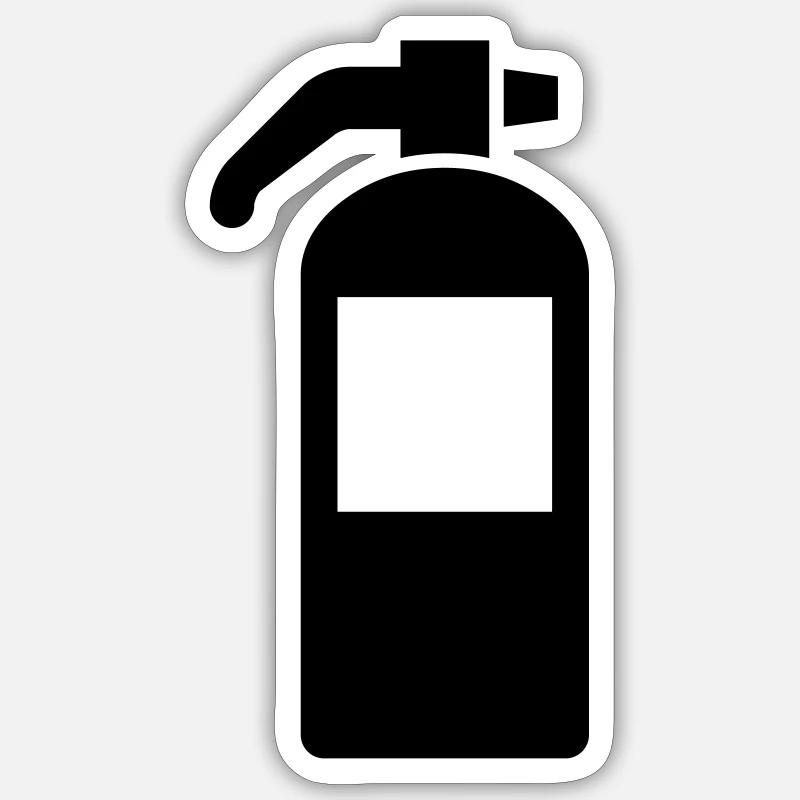 Fire extinguisher, firefighter, fire brigade Sticker size S (10 x 10 cm)