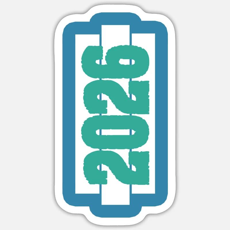 2026 - Sticker taille S (10 x 10 cm) - blanc mat
