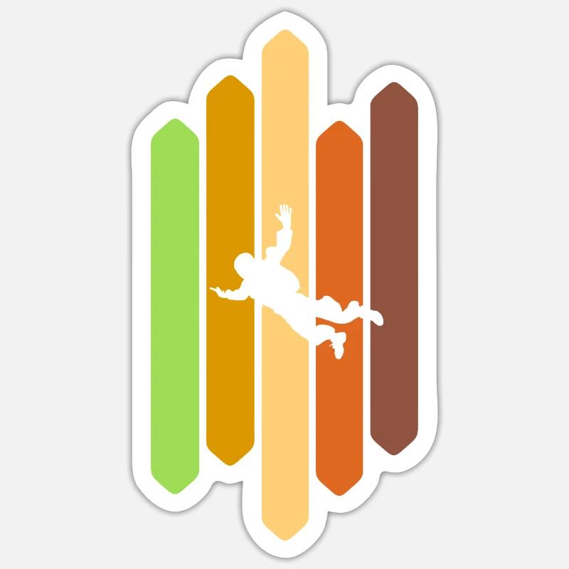 Parachutisme Sticker taille S (10 x 10 cm)