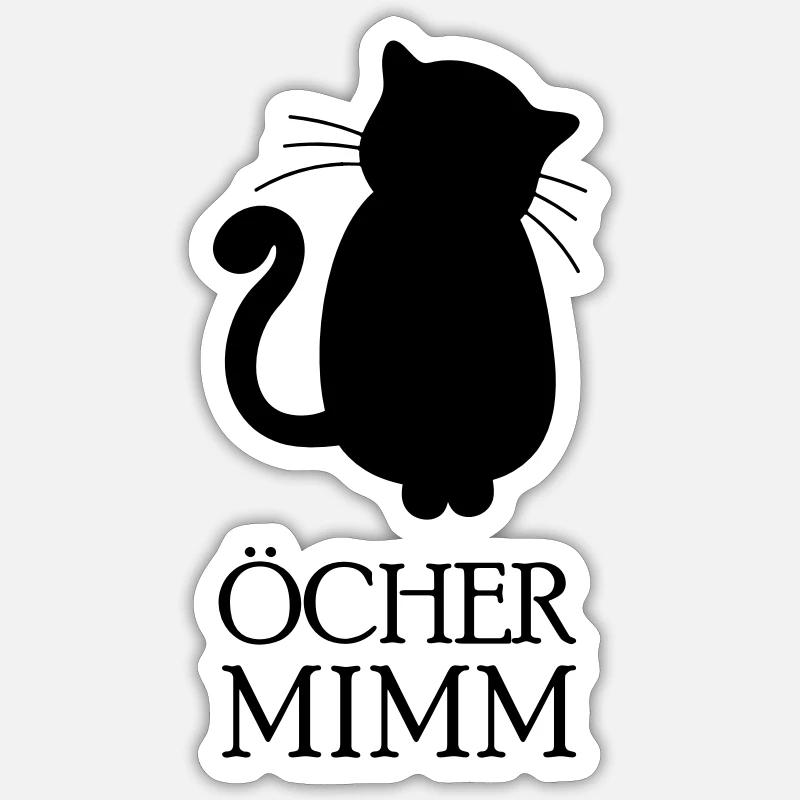 Öcher Mimm (Aachen cat) Sticker size S (10 x 10 cm)