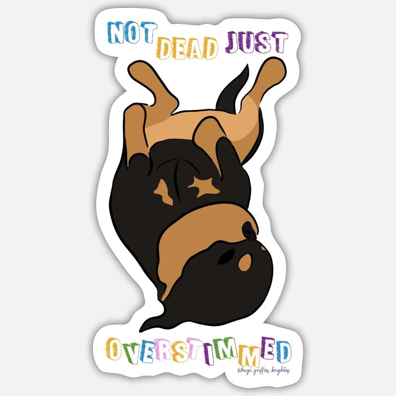 Juste surchauffé Sticker taille S (10 x 10 cm)