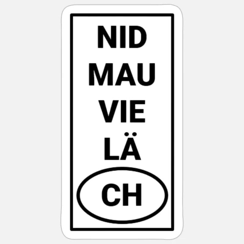 Nid mau vieläch Photoroom - Sticker Größe S (10 x 10 cm) - Mattweiß