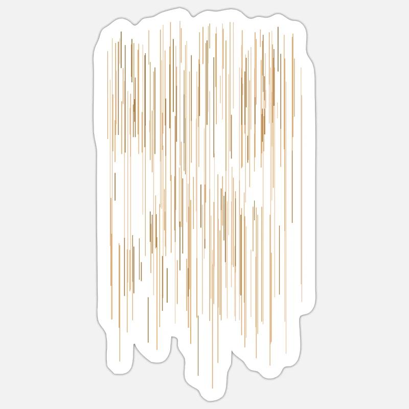 Motif à rayures / Arrière-plan - Sticker taille S (10 x 10 cm) - blanc mat
