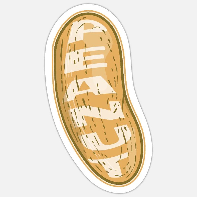 Arachide - Sticker taille S (10 x 10 cm) - blanc mat