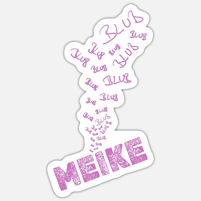 Gift for Meike - Sticker size S (10 x 10 cm) - white matte