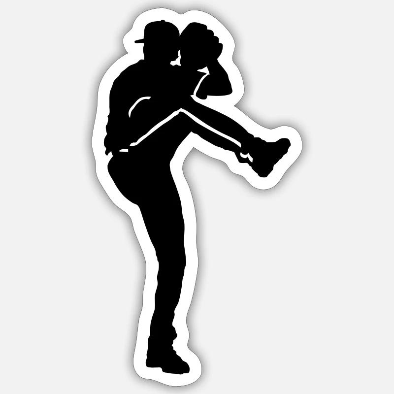 Baseball - Sticker size S (10 x 10 cm) - white matte