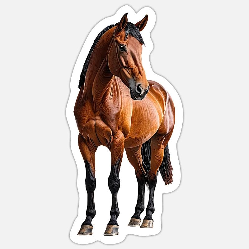 Pferd Sticker Größe S (10 x 10 cm)
