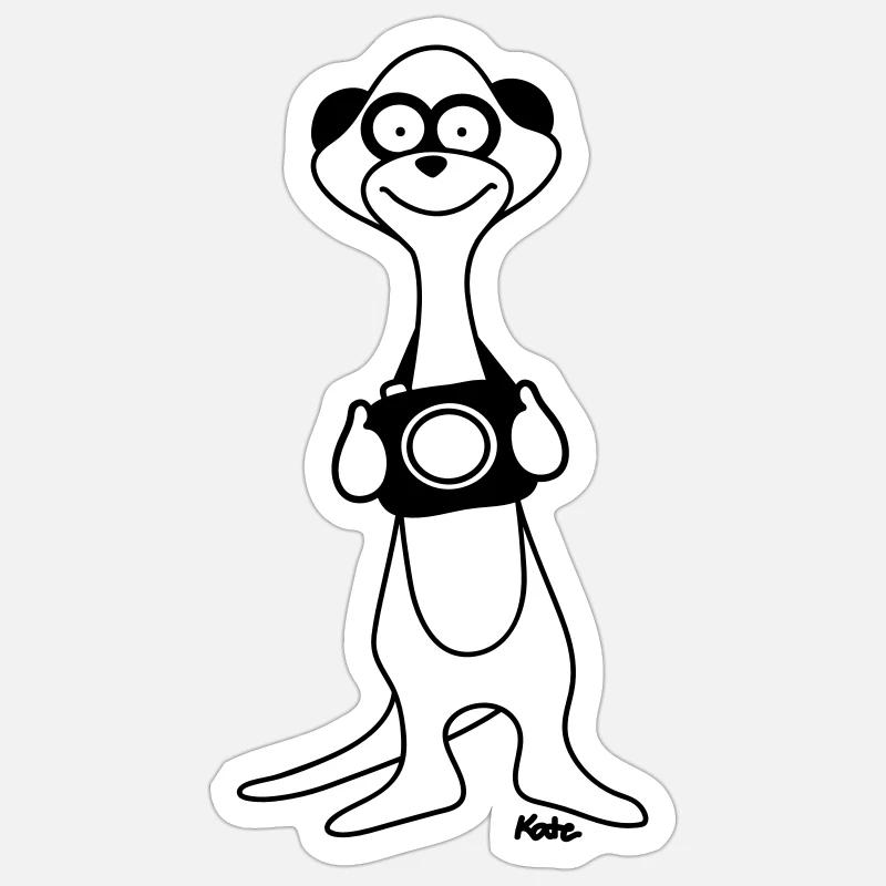 Meerkat Sticker taille S (10 x 10 cm)