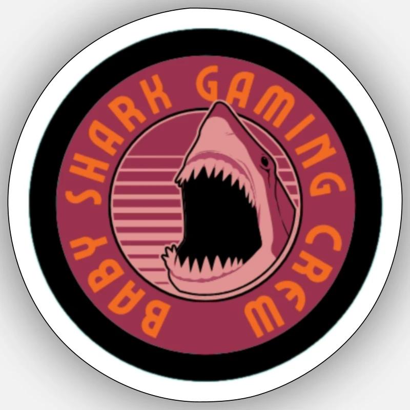 Shark Gaming Sticker Größe S (10 x 10 cm)