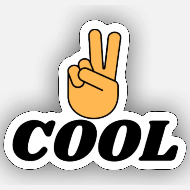 COOL - Sticker taille S (10 x 10 cm) - blanc mat