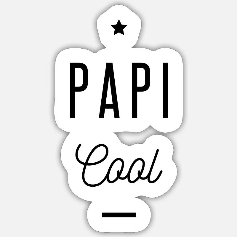 PAPI COOL Sticker taille S (10 x 10 cm)