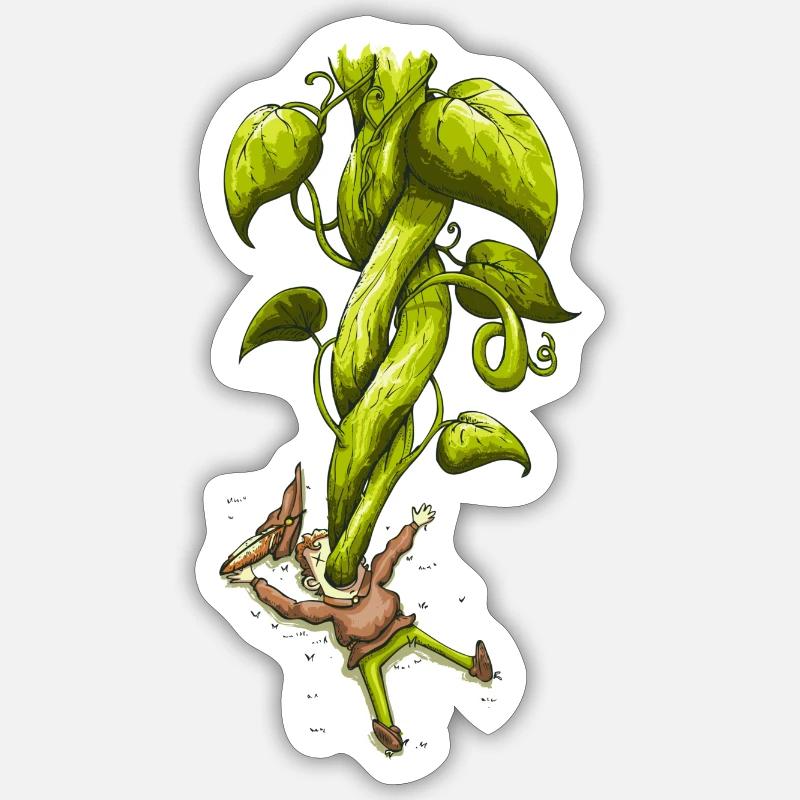 Der verhungerte Jack Sticker Größe S (10 x 10 cm)