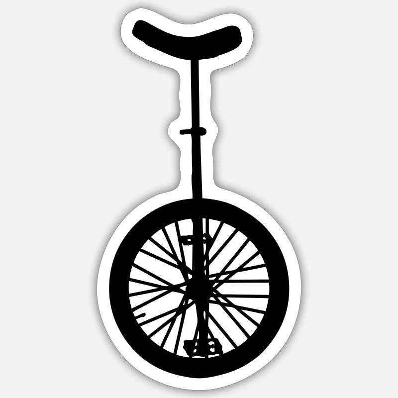 Einrad Sticker Größe S (10 x 10 cm)