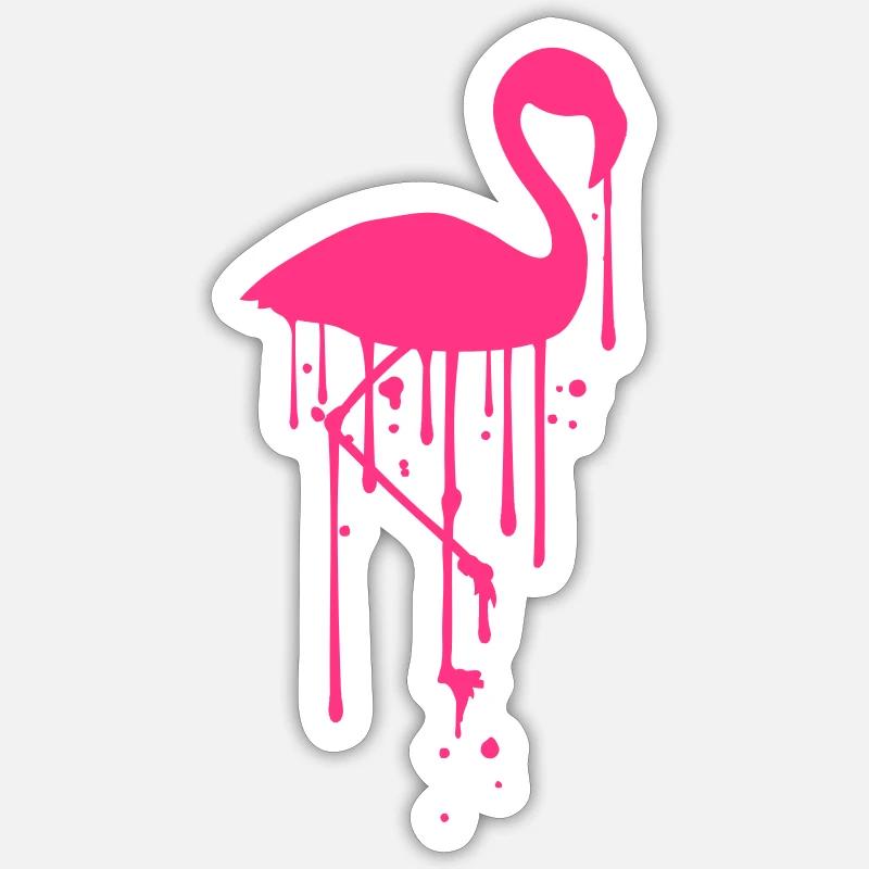 timbre graffiti goutte modèle rangée silhouette u Sticker taille S (10 x 10 cm)