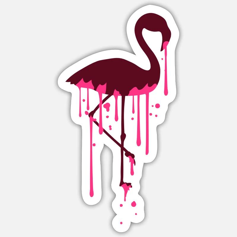 timbre graffiti goutte modèle rangée silhouette u Sticker taille S (10 x 10 cm)