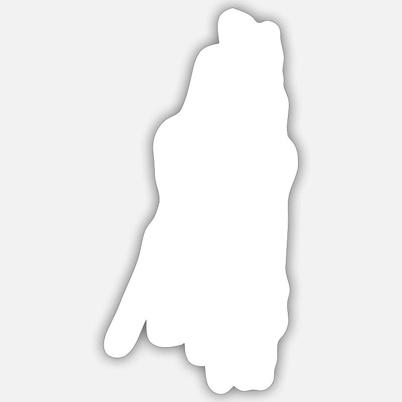 Grimper les doigts - Sticker taille S (10 x 10 cm) - blanc mat