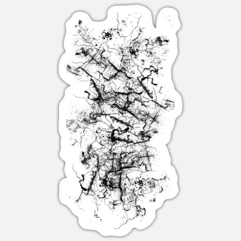 Unusual pattern filth lightning horror - Sticker size S (10 x 10 cm) - white matte