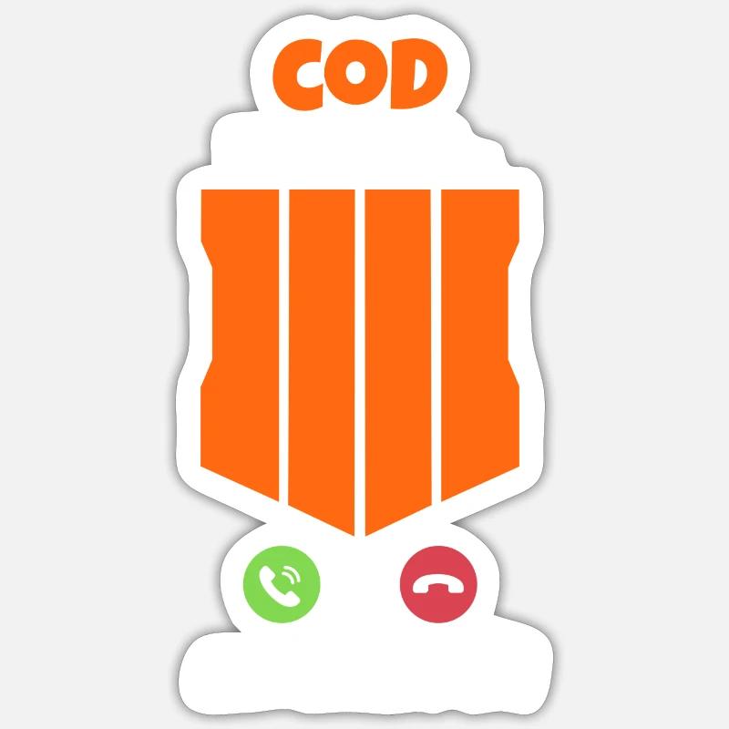 CoD is calling and I must go call Duty Gift Sticker size S (10 x 10 cm)