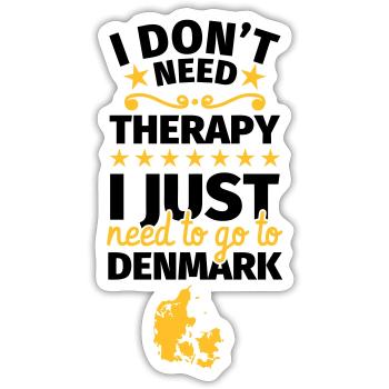 Danemark cadeaux pour Dane drôle - Sticker taille S (10 x 10 cm) - blanc mat - Devant