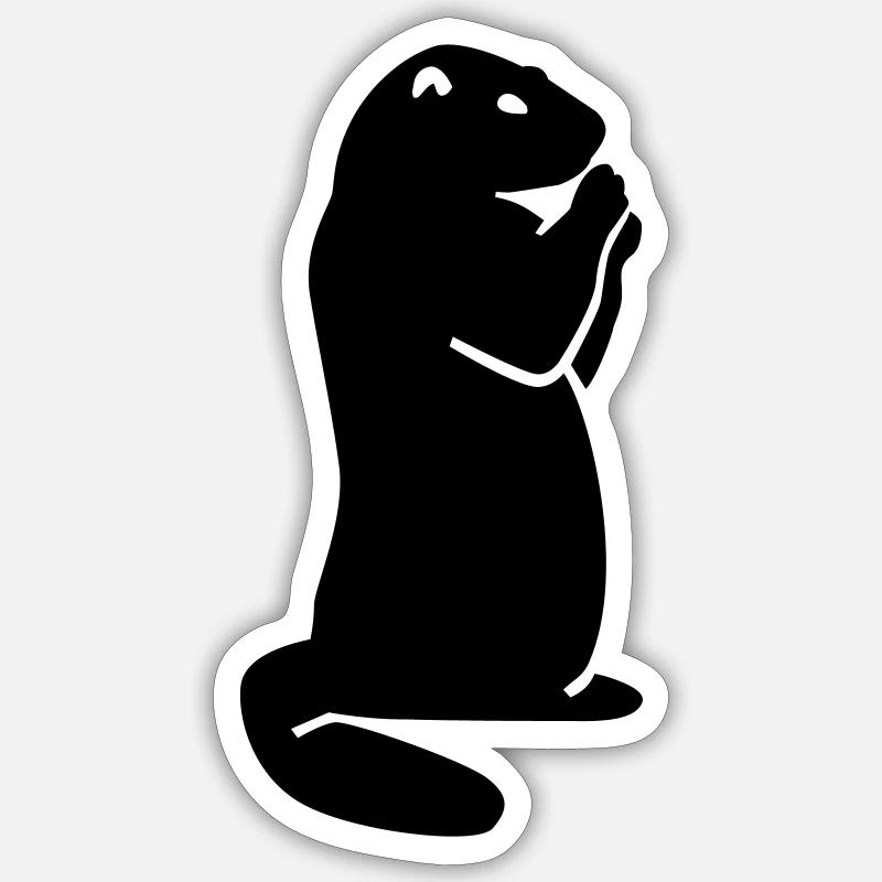 Groundhog Sticker size S (10 x 10 cm)