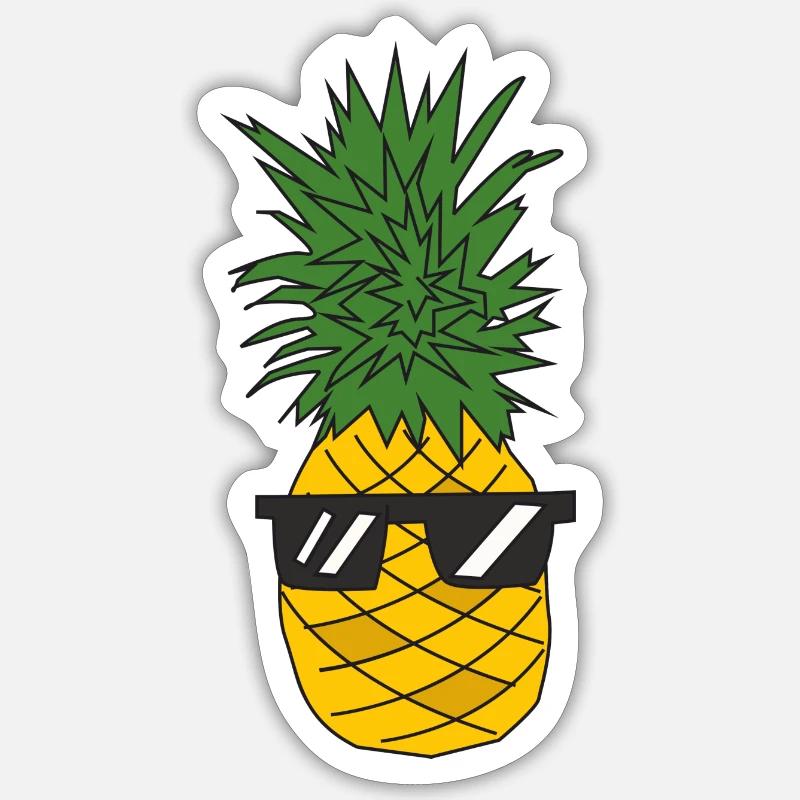 pineapple Sticker size S (10 x 10 cm)