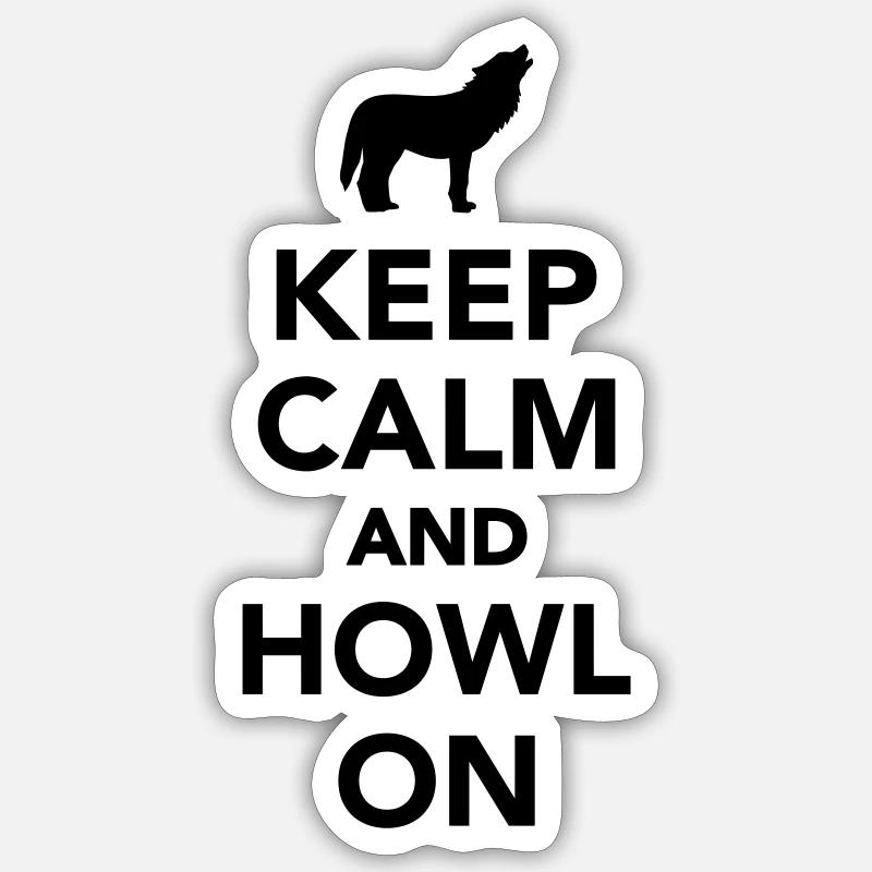 Wolf Sticker taille S (10 x 10 cm)