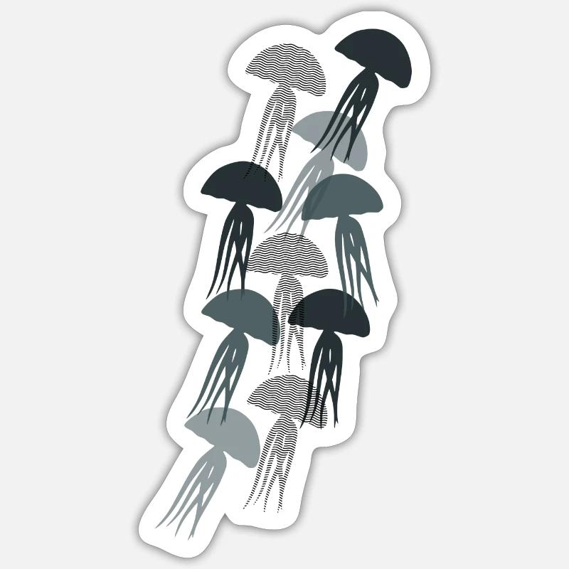JELLYFISH Sticker size S (10 x 10 cm)