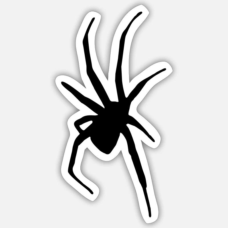 Spider - Araignée - Sticker taille S (10 x 10 cm) - blanc mat