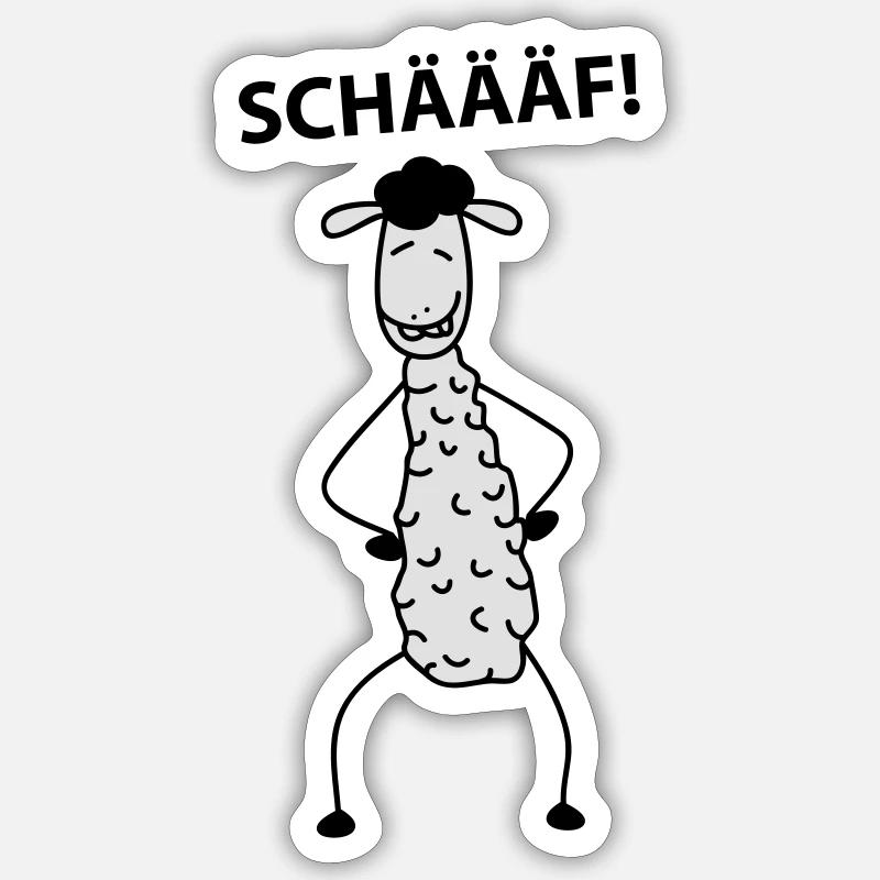 Chef - Sticker Größe S (10 x 10 cm) - Mattweiß