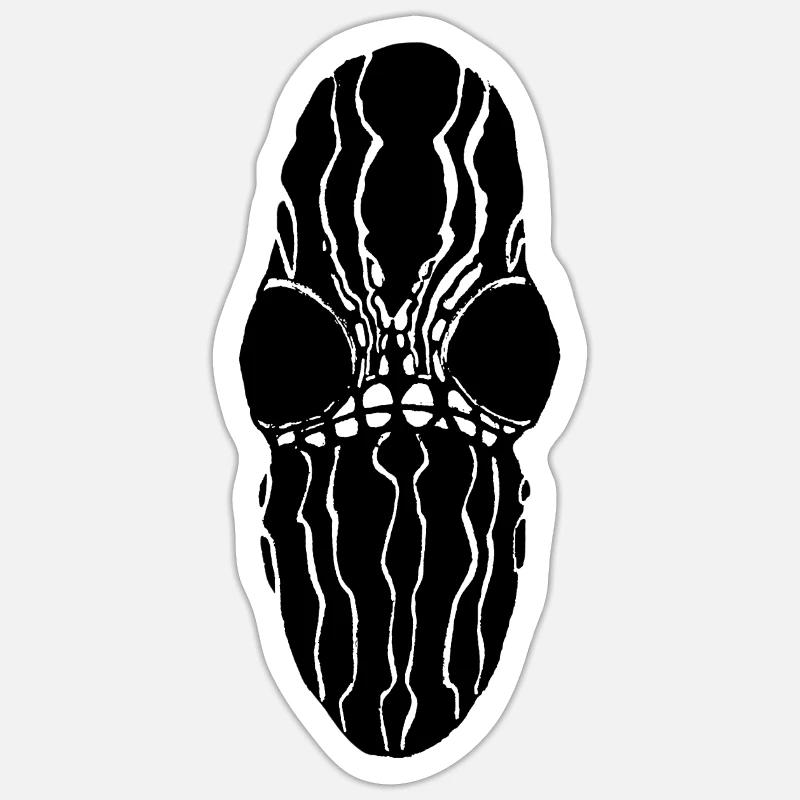 Moth - Sticker Größe S (10 x 10 cm) - Mattweiß
