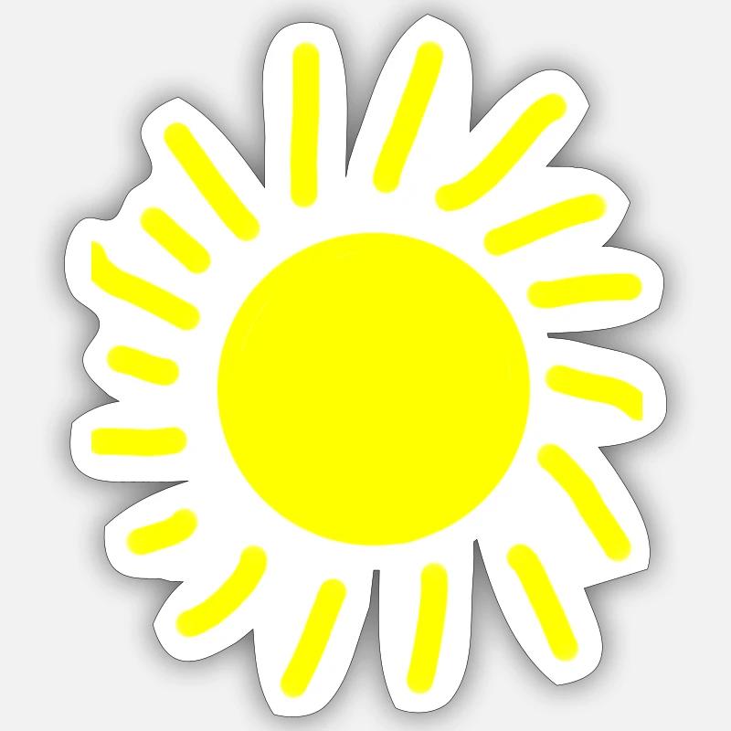 Sun Sticker size S (10 x 10 cm)
