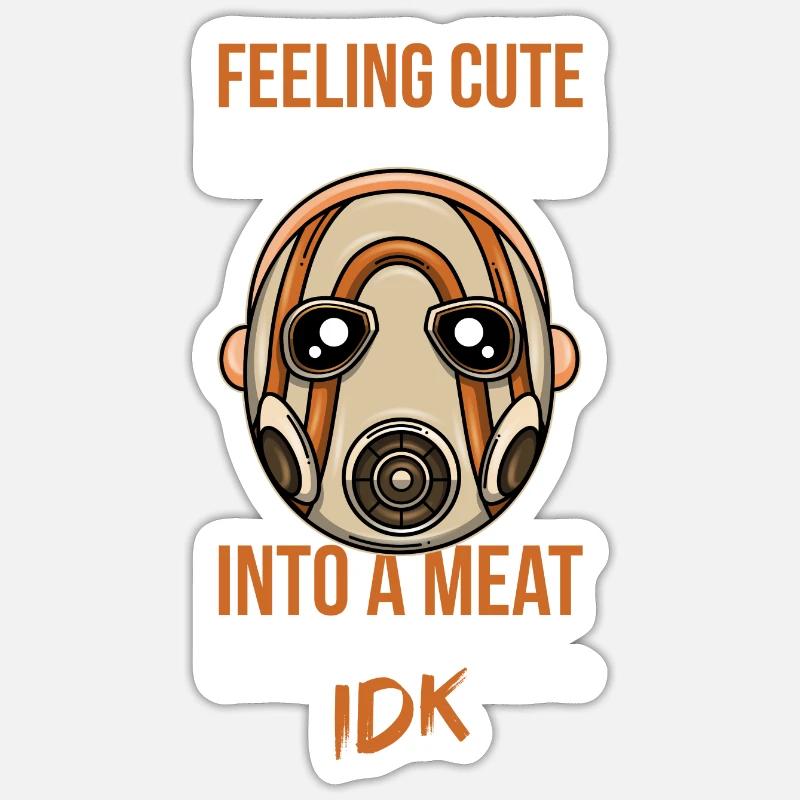 Cadeau mignon de masque de frontière de Borderlands Sticker taille S (10 x 10 cm)