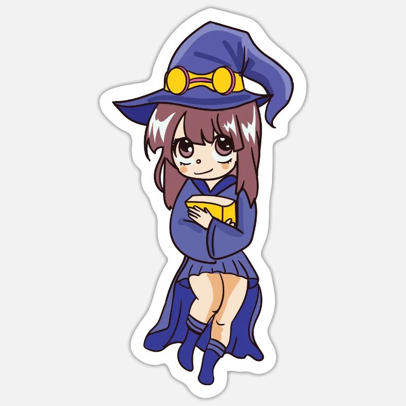 Witch - Sticker size S (10 x 10 cm) - white matte