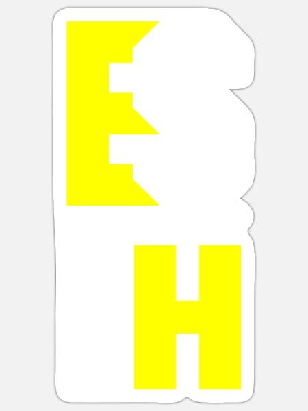 Es eskaliert eh - Sticker Größe S (10 x 10 cm) - Mattweiß