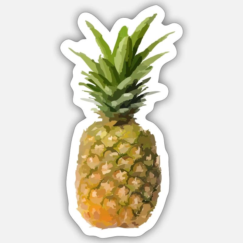Pineapple Sticker size S (10 x 10 cm)