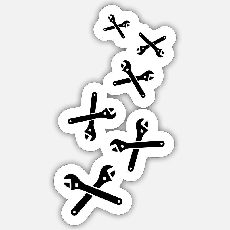 Icône de clé Sticker taille S (10 x 10 cm)