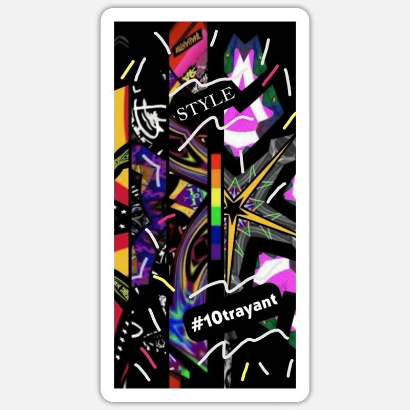 Style 4000 - Sticker taille S (10 x 10 cm) - blanc mat
