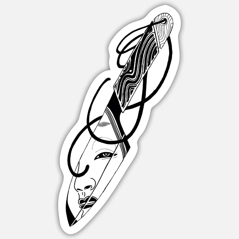 Second Thoughts ? - Sticker size S (10 x 10 cm) - white matte