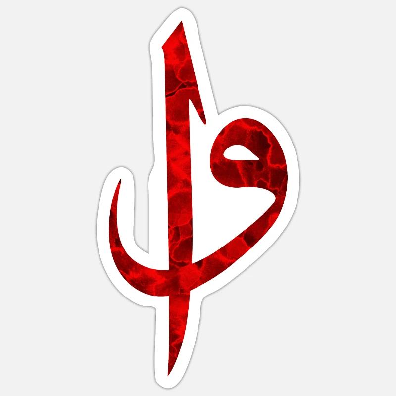 Elif Vav - Sticker size S (10 x 10 cm) - white matte