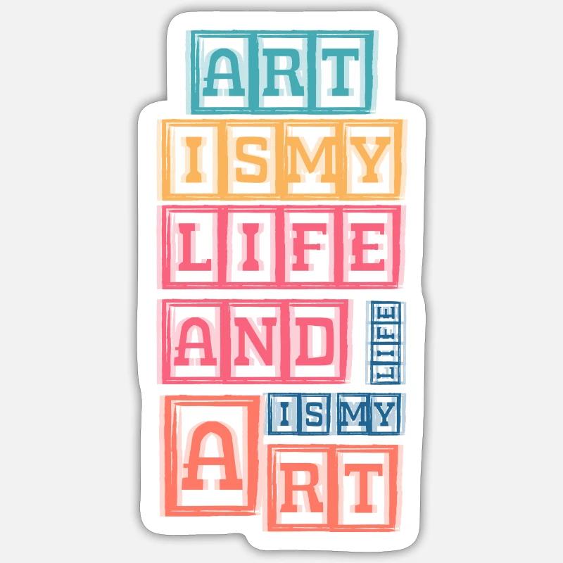 Painter Varnisher Training Craft - Sticker size S (10 x 10 cm) - white matte