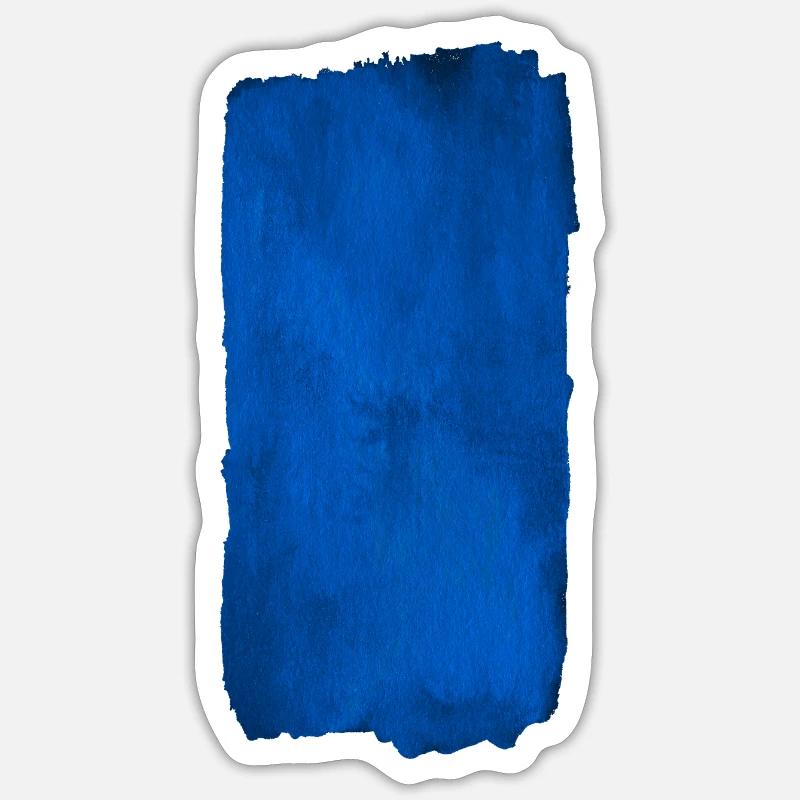 Blau Fläche / Hintergrund - FARBE Sticker Größe S (10 x 10 cm)
