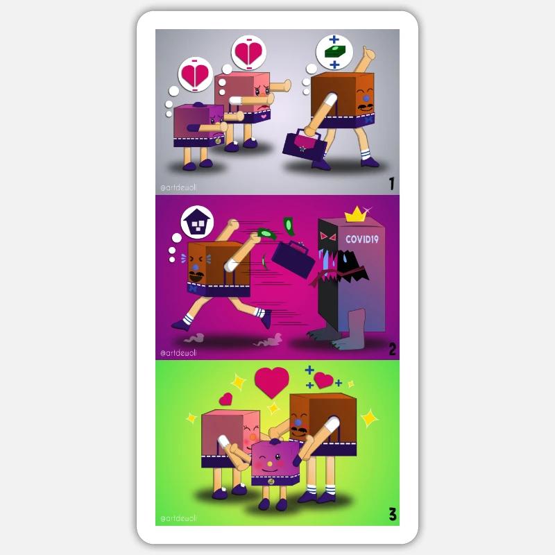 Sticker taille S (10 x 10 cm) - 