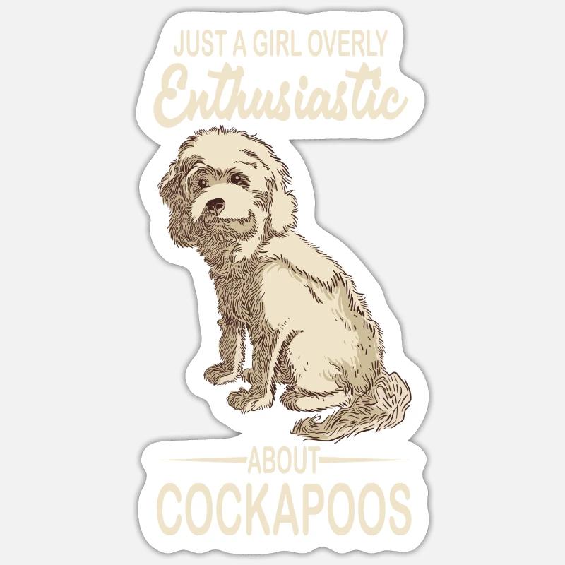 Cockapoo Sticker Größe S (10 x 10 cm)