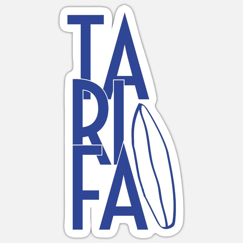 Tarifa - Sticker Größe S (10 x 10 cm) - Mattweiß
