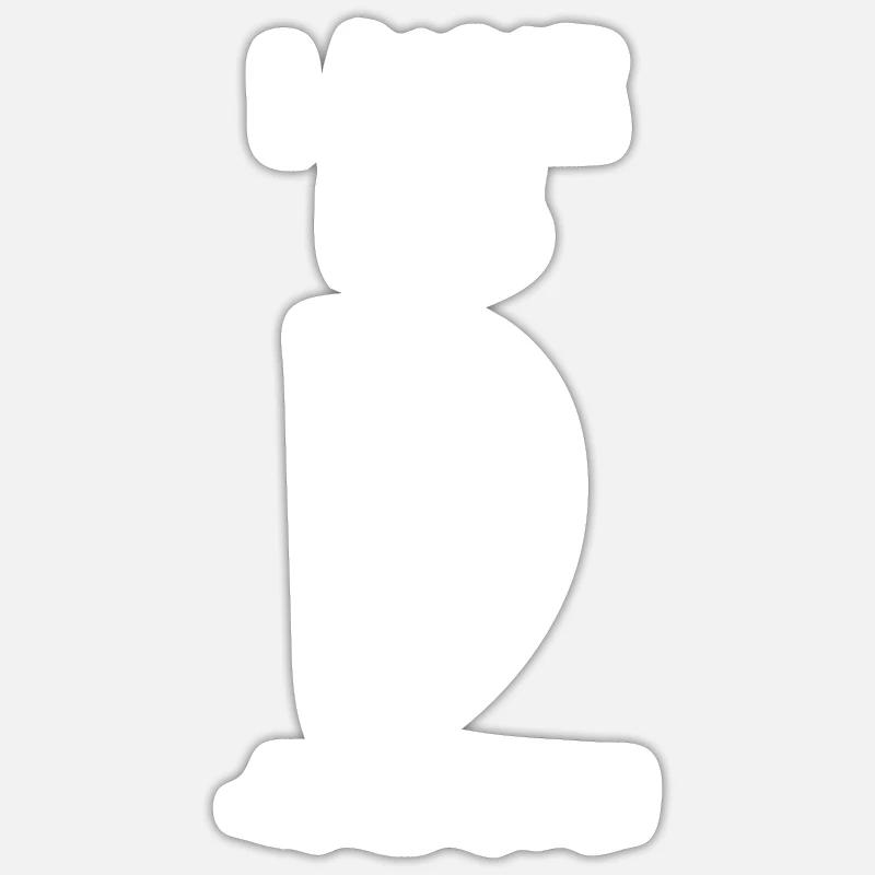 J’aime son dévouement D Sticker taille S (10 x 10 cm)