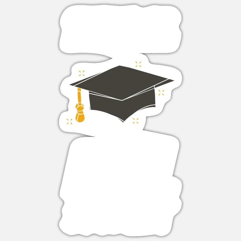 BWL Student Witziger Spruch - Sticker Größe S (10 x 10 cm) - Mattweiß