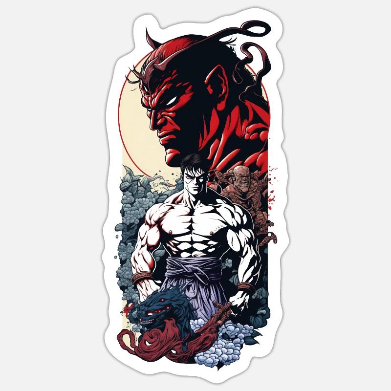 Héros des éléments - Sticker taille S (10 x 10 cm) - blanc mat