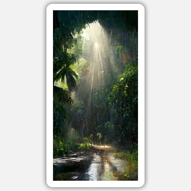 Jungle case Sticker Größe S (10 x 10 cm)