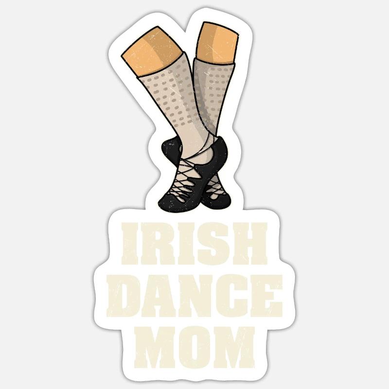 Danseuse Danseuse Danseuse irlandaise Danseuse Sticker taille S (10 x 10 cm)