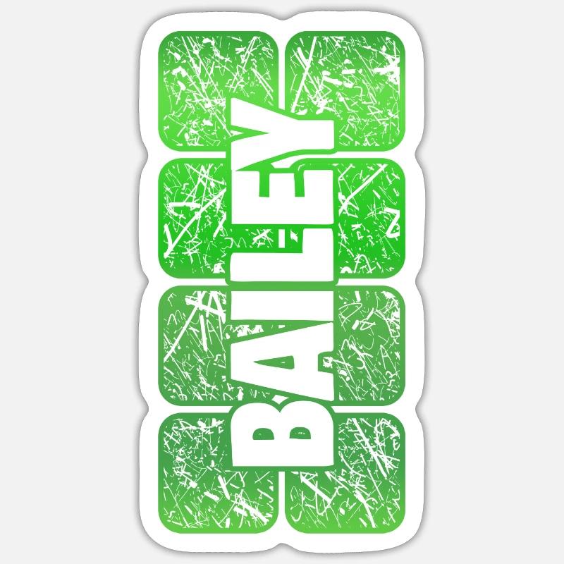 Mädchen Mädchenname Vorname Bailey - Sticker Größe S (10 x 10 cm) - Mattweiß